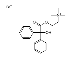 2-(2-hydroxy-2,2-diphenylacetyl)oxyethyl-trimethylazanium,bromide结构式