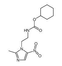 [2-(2-methyl-5-nitro-imidazol-1-yl)-ethyl]-carbamic acid cyclohexyl ester结构式