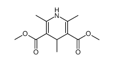 2,4,6-Trimethyl-1,4-dihydro-pyridine-3,5-dicarboxylic acid dimethyl ester Structure