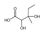 valeric acid, 2,3-dihydroxy-3-methyl-结构式