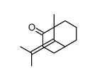 1-Methyl-9-(1-methylethylidene)bicyclo[3.3.1]nonan-2-one结构式