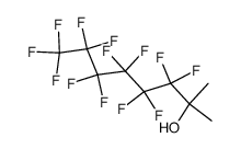 1H,1H,1H,2H-tridecafluoro-2-methyl-octan-2-ol结构式