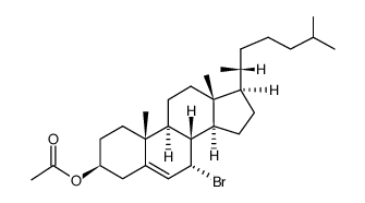 7α-bromocholesterol acetate Structure