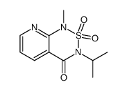 1-Methyl-3-(1-methylethyl)-pyrido(2,3-c)(1,2,6)-thiadiazin-4(3H)-one-2,2-dioxide Structure