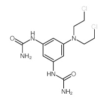 [3-[bis(2-chloroethyl)amino]-5-(carbamoylamino)phenyl]urea结构式