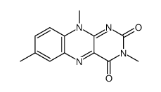 3,7,10-trimethylbenzo[g]pteridine-2,4-dione Structure
