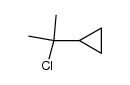 (1-chloro-1-methyl-ethyl)-cyclopropane结构式