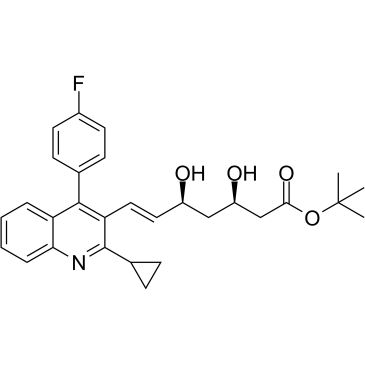 匹伐他汀叔丁酯结构式