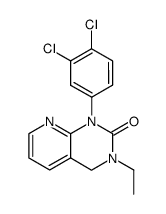 1-(3,4-dichloro-phenyl)-3-ethyl-3,4-dihydro-1H-pyrido[2,3-d]pyrimidin-2-one结构式