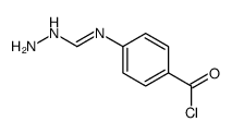 4-(hydrazinylmethylideneamino)benzoyl chloride Structure