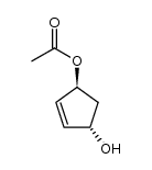 4-Cyclopentene-1,3-diol, monoacetate, cis- Structure
