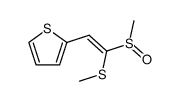 1-Methylsulfinyl-1-methylthio-2-(2-thienyl)ethene Structure
