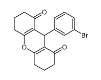 9-(3-bromophenyl)-3,4,5,6,7,9-hexahydro-2H-xanthene-1,8-dione Structure