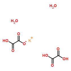 Potassium tetroxalate dihydrate Structure