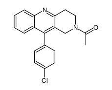 2-acetyl-10-(4-chloro-phenyl)-1,2,3,4-tetrahydro-benzo[b][1,6]naphthyridine结构式