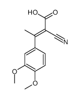 2-cyano-3-(3,4-dimethoxyphenyl)but-2-enoic acid Structure