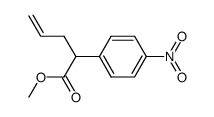 methyl 2-(4-nitrophenyl)pent-4-enoate结构式