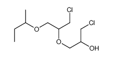 1-(1-butan-2-yloxy-3-chloropropan-2-yl)oxy-3-chloropropan-2-ol结构式