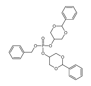 benzyl bis(2-phenyl-1,3-dioxan-5-yl) phosphate Structure