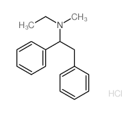 N-ethyl-N-methyl-1,2-diphenyl-ethanamine结构式