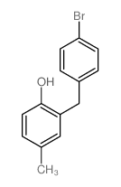 Phenol,2-[(4-bromophenyl)methyl]-4-methyl- Structure