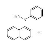 Hydrazine,1-(1-naphthalenyl)-1-phenyl-, hydrochloride (1:1) structure