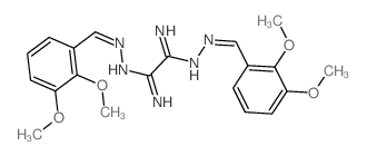 Ethanediimidic acid,1,2-bis[2-[(2,3-dimethoxyphenyl)methylene]hydrazide] structure