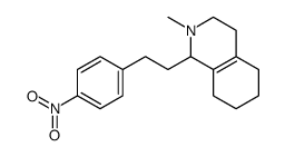 (+)-1,2,3,4,5,6,7,8-Octahydro-2-methyl-1-(4-nitrophenethyl)isoquinoline Structure
