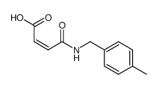 (Z)-3-(4-methylbenzylcarbamoyl)acrylic acid结构式