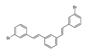 1,3-bis[2-(3-bromophenyl)ethenyl]benzene结构式