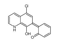 6-(5-chloro-8-hydroxy-1H-quinolin-7-ylidene)cyclohexa-2,4-dien-1-one结构式