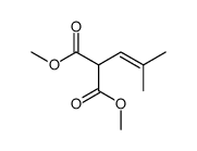dimethyl 2-(2-methylprop-1-enyl)propanedioate Structure
