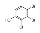 3,4-dibromo-2-chlorophenol结构式