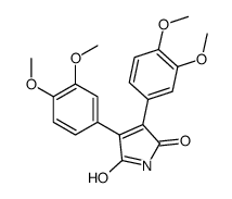 3,4-bis(3,4-dimethoxyphenyl)pyrrole-2,5-dione结构式