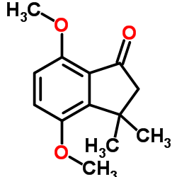 4,7-Dimethoxy-3,3-dimethyl-1-indanone structure