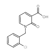 1-(2-氯苄基)-2-氧代-1,2-二氢-3-吡啶羧酸结构式