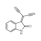 2-(2-oxo-1H-indol-3-ylidene)propanedinitrile结构式