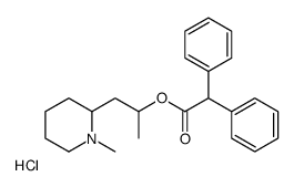 1-(1-methylpiperidin-1-ium-2-yl)propan-2-yl 2,2-diphenylacetate,chloride结构式