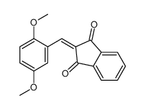 2-[(2,5-dimethoxyphenyl)methylidene]indene-1,3-dione结构式