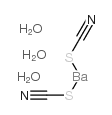 barium thiocyanate trihydrate Structure