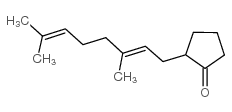 2-(3,7-二甲基-2,6-辛二烯)环戊酮结构式