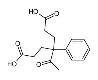 3-acetyl-3-phenyl-1,5-pentanedicarboxylic acid结构式