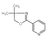 4,4-二甲基-2-(吡啶-3-基)-4,5-二氢恶唑结构式