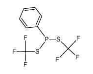 bis(trifluoromethyl) phenylphosphonodithioite结构式