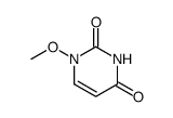 1-methoxy-1H-pyrimidine-2,4-dione结构式