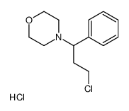 4-(3-chloro-1-phenylpropyl)morpholine,hydrochloride结构式