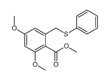 methyl 2,4-dimethoxy-6-(phenylsulfanylmethyl)benzoate结构式