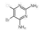 5-bromo-6-chloro-pyrimidine-2,4-diamine Structure