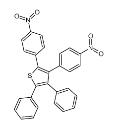 2,3-bis-(4-nitro-phenyl)-4,5-diphenyl-thiophene结构式