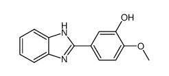2-(3-hydroxy-4-methoxyphenyl)-1H-benzimidazole结构式